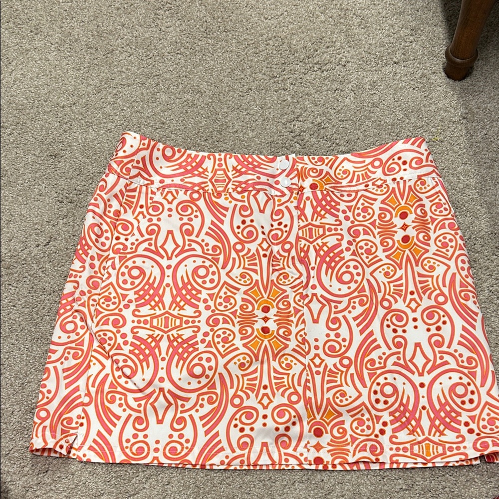 Adidas Orange, Red and White Patterned Mini Skirt Taking Offers..like NEW!